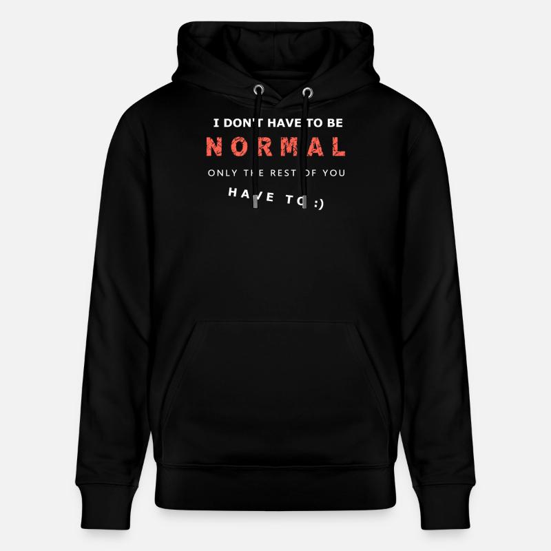 Courage expressif Phrase Description - Sweat à capuche bio CRUISER Stanley/Stella Unisexe - noir