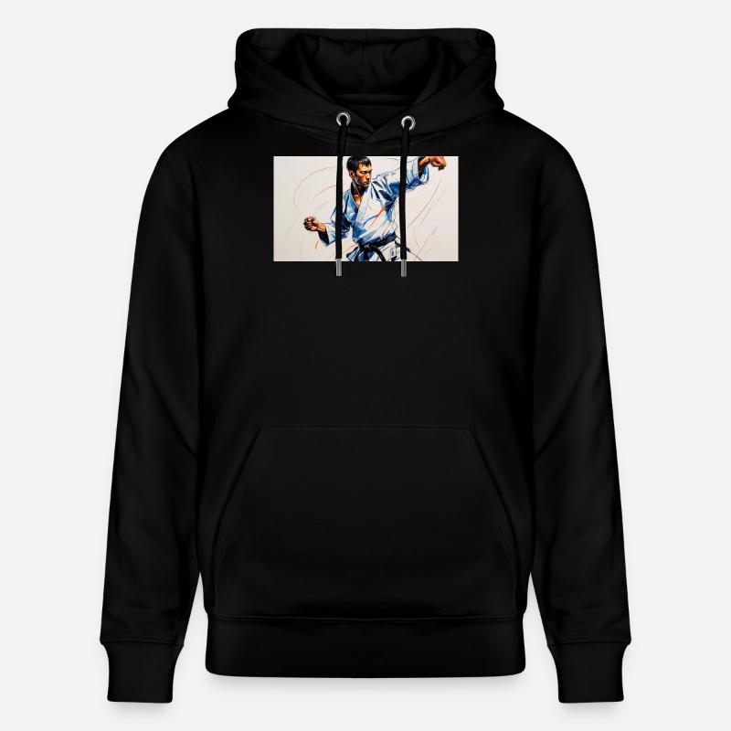 Art martial et dynamisme japonais - Sweat à capuche bio CRUISER Stanley/Stella Unisexe - noir