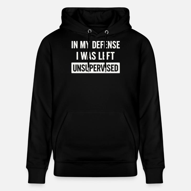 Pour ma défense : sans surveillance - Sweat à capuche bio CRUISER Stanley/Stella Unisexe - noir