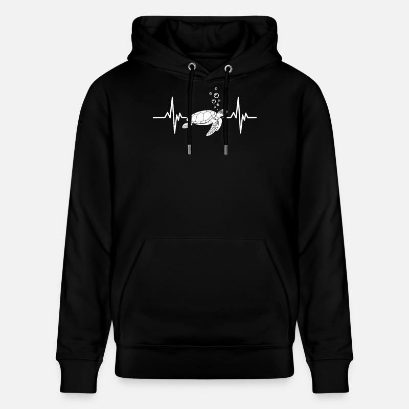 Conception de tortue sous-marine - Sweat à capuche bio CRUISER Stanley/Stella Unisexe - noir