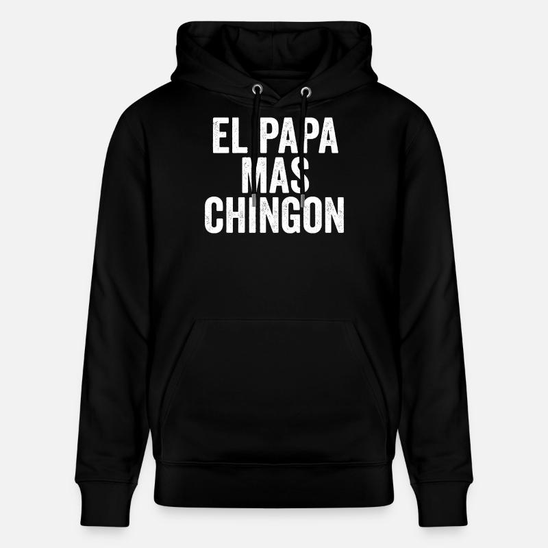 El Papa Mas Chingon - Sweat à capuche bio CRUISER Stanley/Stella Unisexe - noir