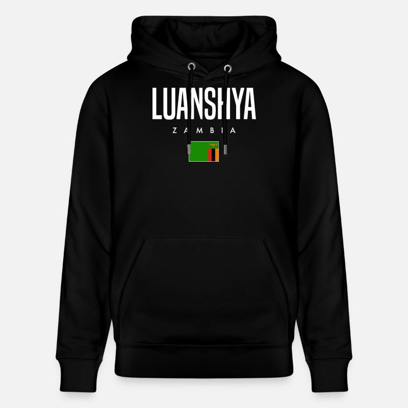 Luanshya, Zambie - Sweat à capuche bio CRUISER Stanley/Stella Unisexe - noir