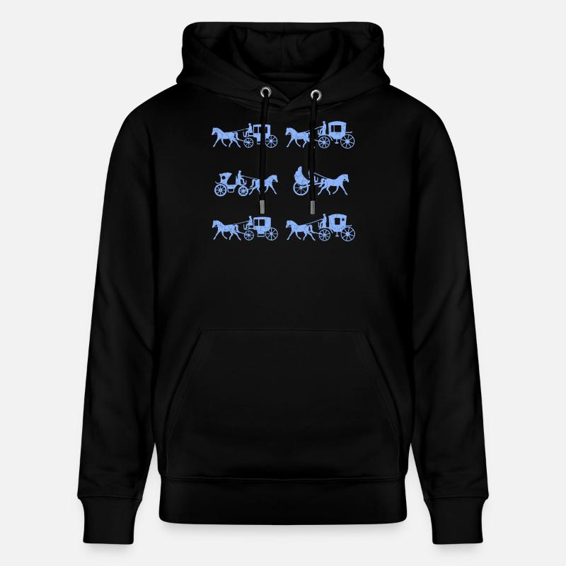 Cocher de calèche - Sweat à capuche bio CRUISER Stanley/Stella Unisexe - noir