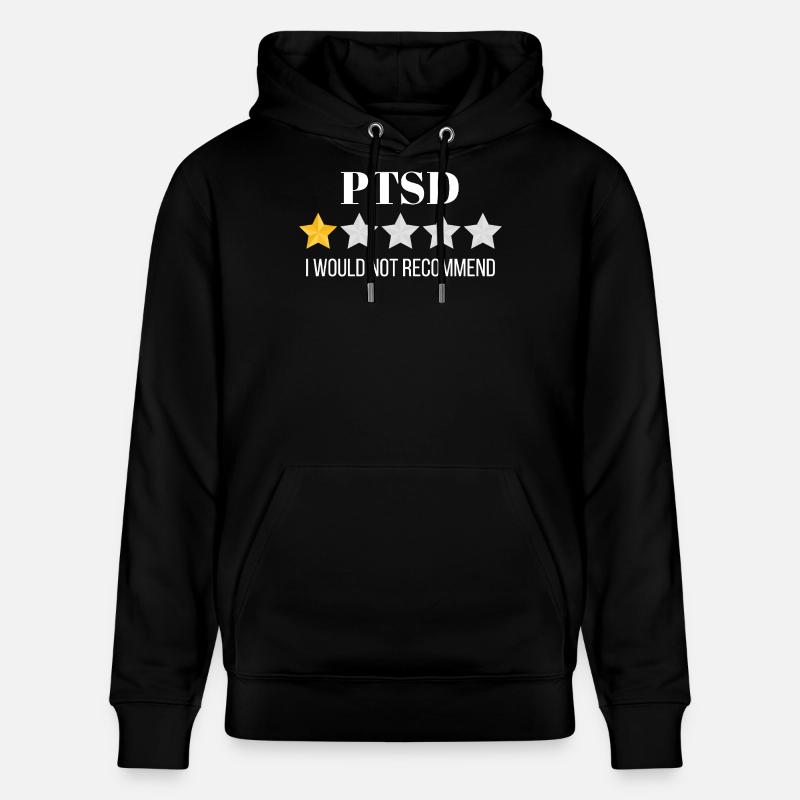 Motif abstrait vif de vagues océaniques - Sweat à capuche bio CRUISER Stanley/Stella Unisexe - noir