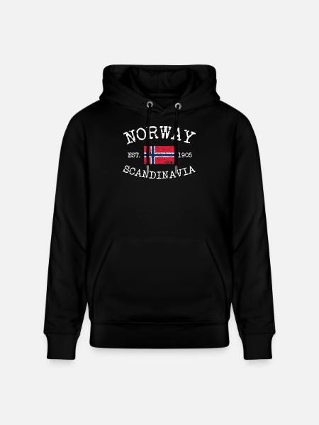 Norway - Norge - Norwegen - Scandinavia - 1905 - Stanley/Stella CRUISER Unisex Organic Hoodie - black