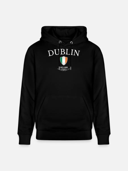 I love Dublin, souvenir Dublin - Stanley/Stella CRUISER Unisex Organic Hoodie - black