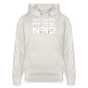 NPC Out of the way - Stanley/Stella CRUISER Unisex Organic Hoodie - heather oatmeal - Front - Alina (178cm) & Michal (187cm)