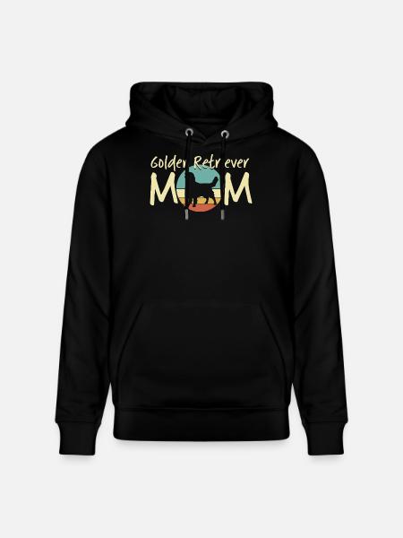 Golden Retriever Mutter Illustration - Stanley/Stella Unisex Bio-Hoodie CRUISER - Schwarz