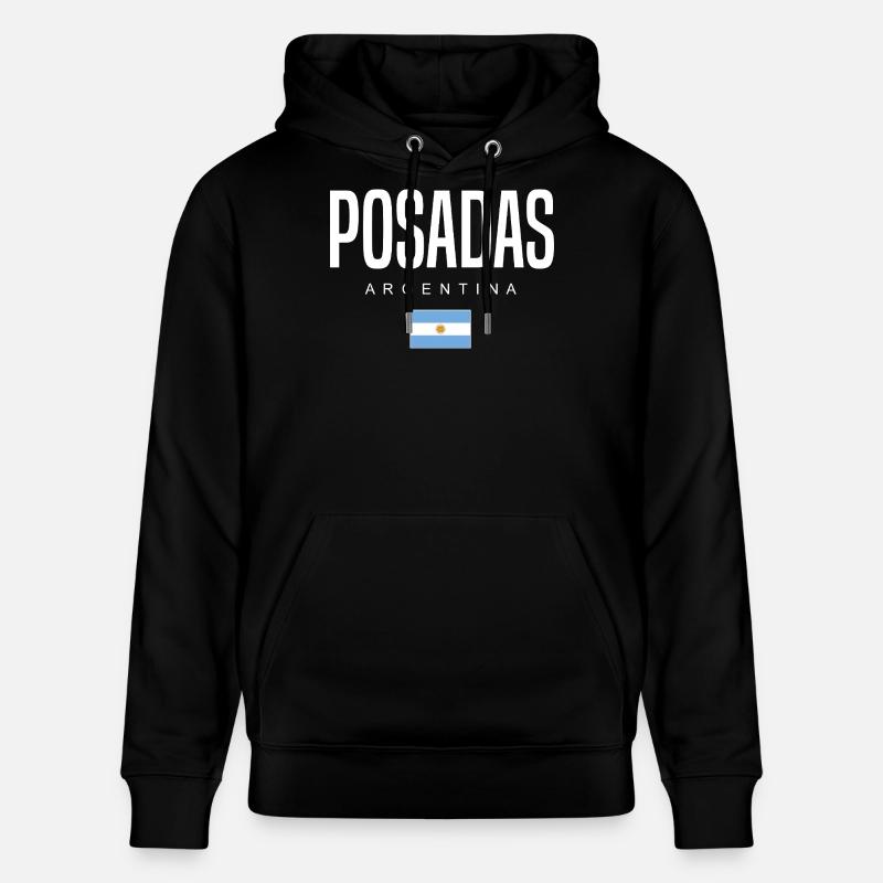 Posadas Argentine Argentins - Sweat à capuche bio CRUISER Stanley/Stella Unisexe - noir