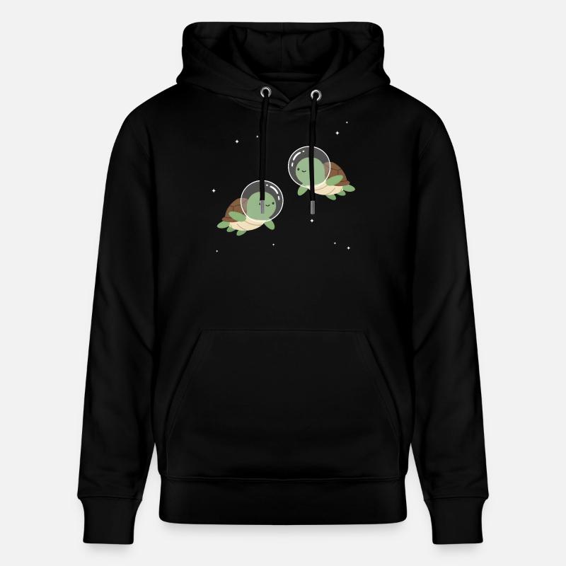 Tortues de l’espace mignonnes - Sweat à capuche bio CRUISER Stanley/Stella Unisexe - noir
