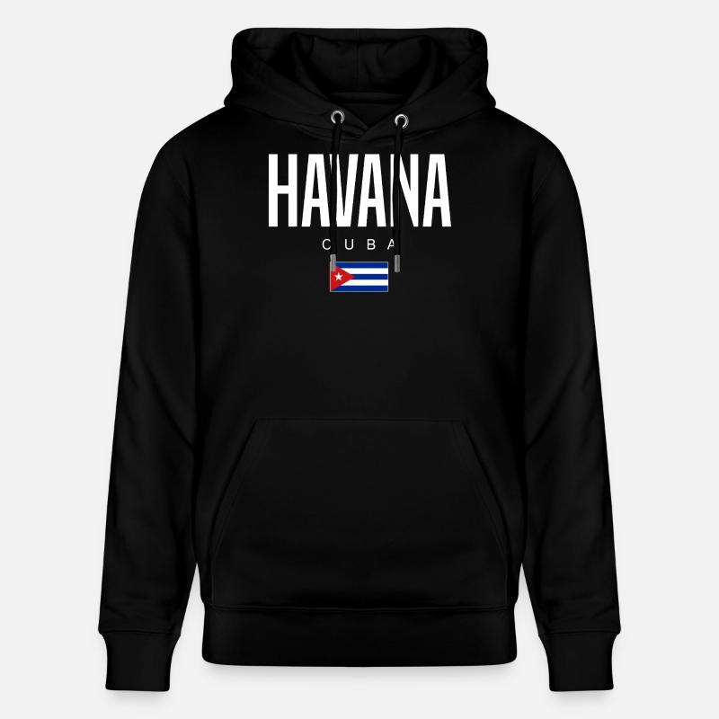 La Havane Cuba Cubains - Sweat à capuche bio CRUISER Stanley/Stella Unisexe - noir