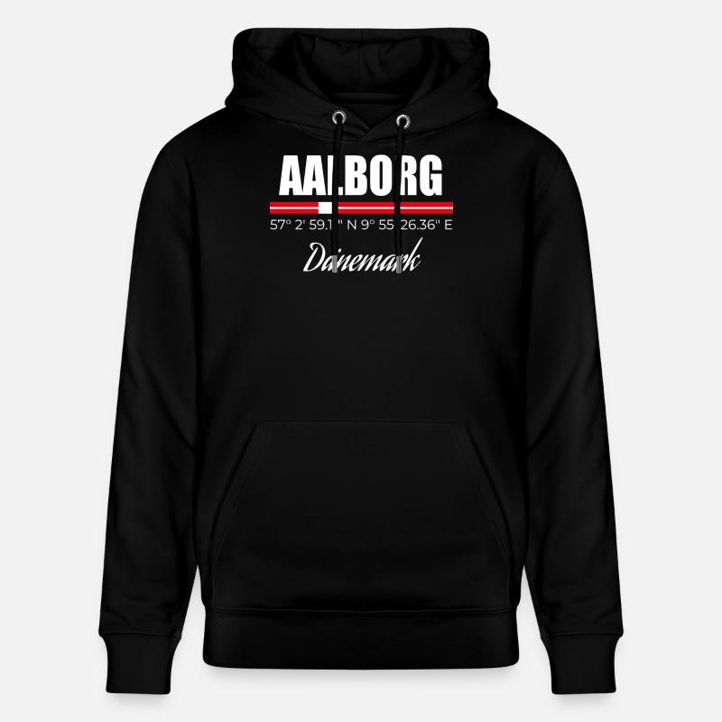 Aalborg - Stanley/Stella Unisex Bio-Hoodie CRUISER  - Schwarz