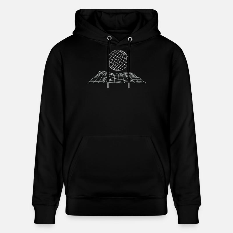 Futuristisches Gitterglobus-Design - Stanley/Stella Unisex Bio-Hoodie CRUISER  - Schwarz