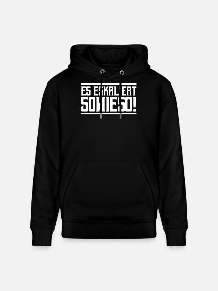 It's escalating anyway! - Stanley/Stella CRUISER Unisex Organic Hoodie - black