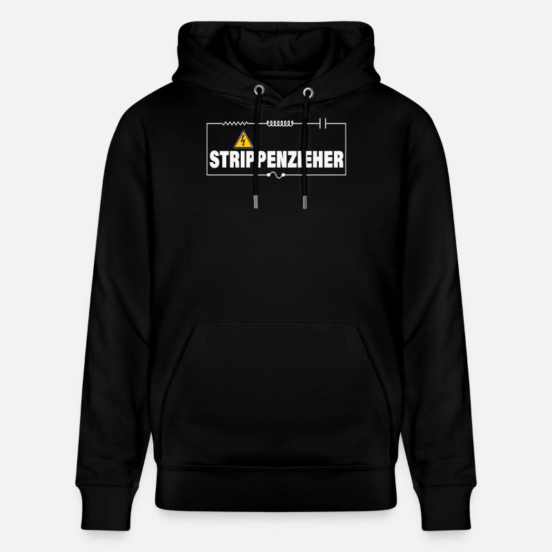 String-puller - Stanley/Stella CRUISER Unisex Organic Hoodie - black