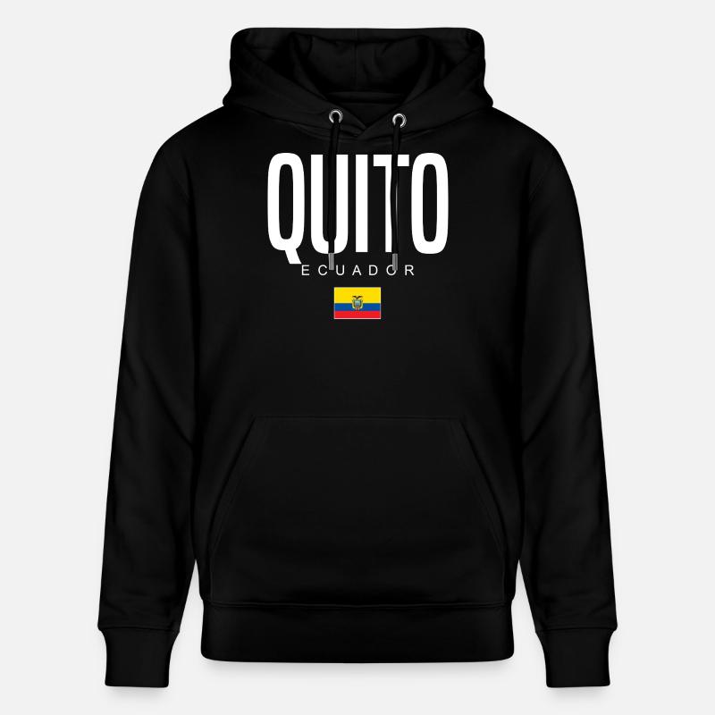Quito, Équateur Équatoriens - Sweat à capuche bio CRUISER Stanley/Stella Unisexe - noir
