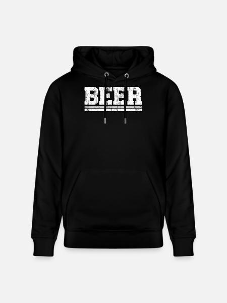 Trendiges Bierkunst-Design für T-Shirts - Stanley/Stella Unisex Bio-Hoodie CRUISER  - Schwarz