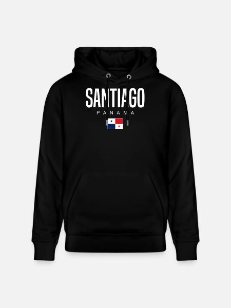 Santiago Panama Panamanian - Stanley/Stella CRUISER Unisex Organic Hoodie - black