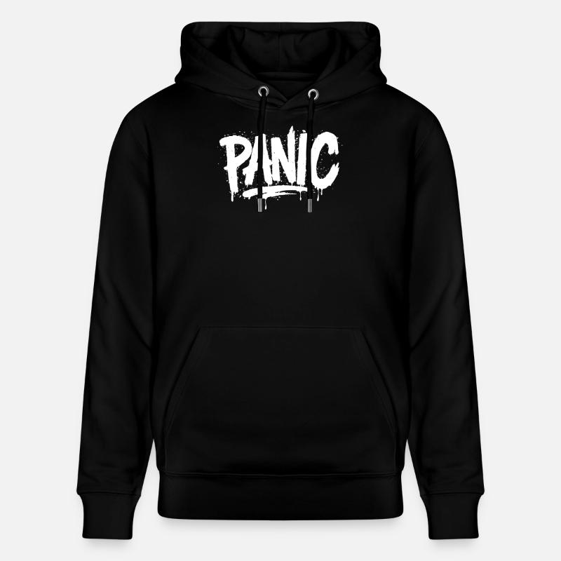 PANIC Expressive Grau-Ästhetik mit Risiko-Bothrin - Stanley/Stella Unisex Bio-Hoodie CRUISER - Schwarz