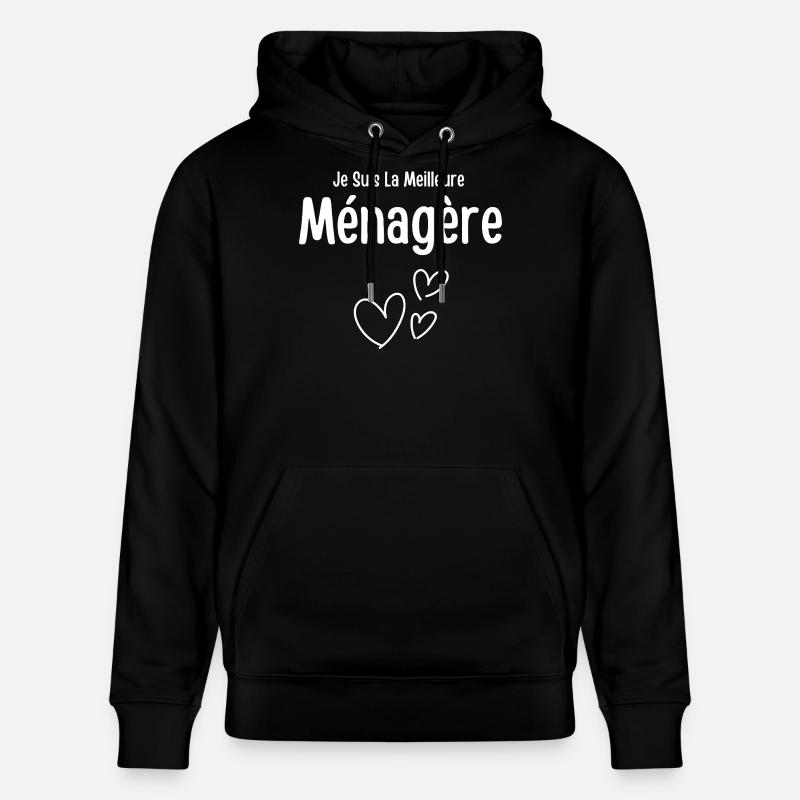 je suis la meilleure ménagère - Sweat à capuche bio CRUISER Stanley/Stella Unisexe - noir