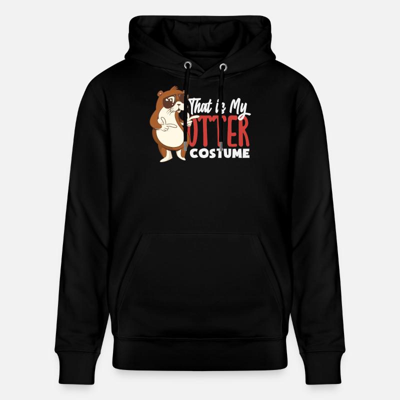 Déguisement de loutre de mer - Sweat à capuche bio CRUISER Stanley/Stella Unisexe - noir
