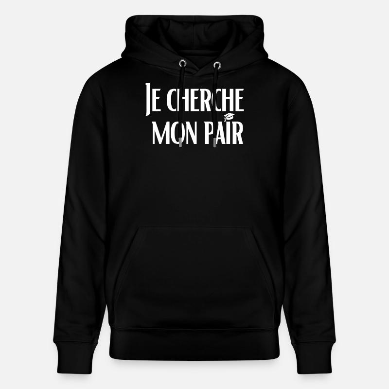 Je cherche mon pair - Sweat à capuche bio CRUISER Stanley/Stella Unisexe - noir