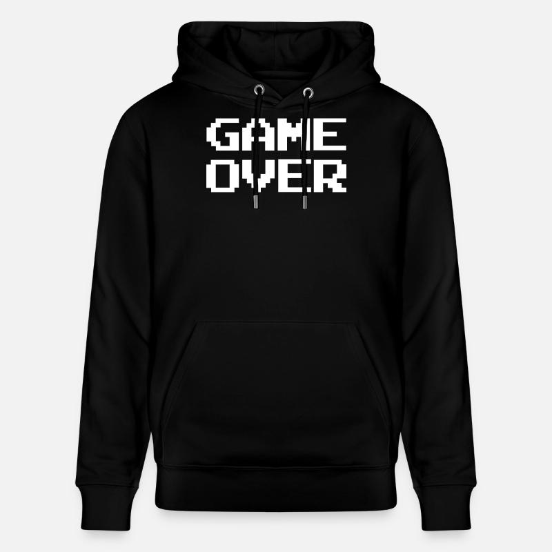 Pixel Game Over Rétro - Sweat à capuche bio CRUISER Stanley/Stella Unisexe - noir