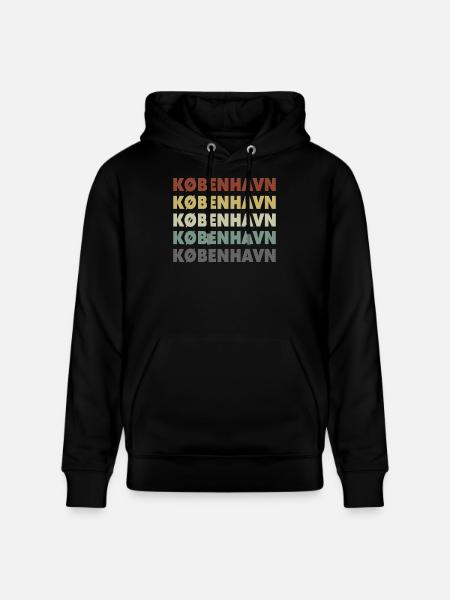 Copenhagen - Kobenhavn - Denmark - Dänemark - Stanley/Stella CRUISER Unisex Organic Hoodie - black