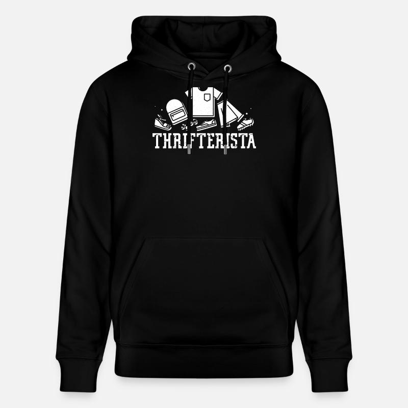 Friperie Thrifterista Love Thrifting - Sweat à capuche bio CRUISER Stanley/Stella Unisexe - noir