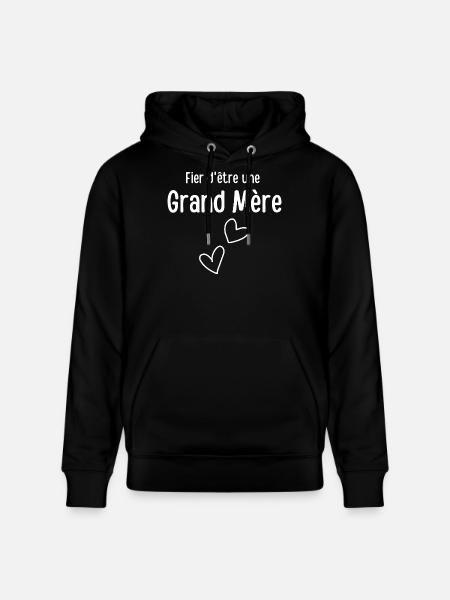 Stolz, Großmutter zu sein - Stanley/Stella Unisex Bio-Hoodie CRUISER  - Schwarz
