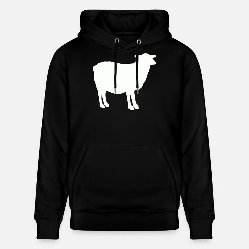 Silhouette de mouton - Sweat à capuche bio CRUISER Stanley/Stella Unisexe - noir