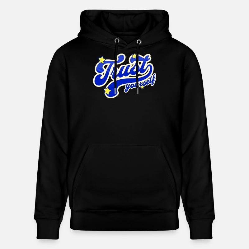 Selbstvertrauen Sternenskript - Stanley/Stella Unisex Bio-Hoodie CRUISER  - Schwarz