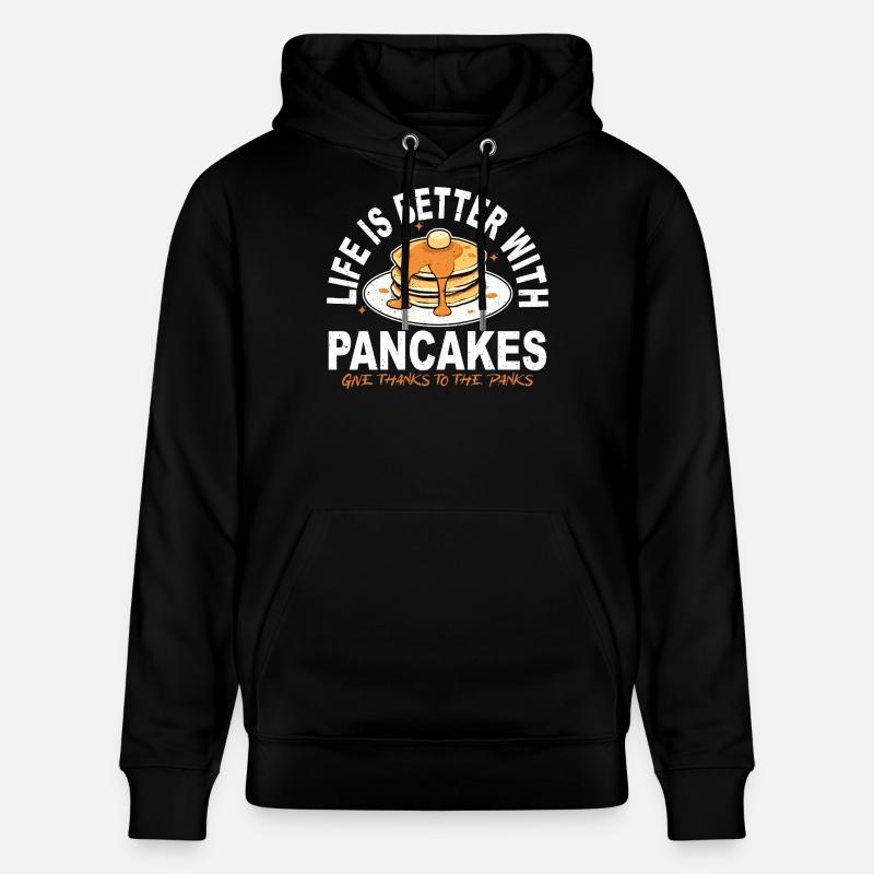 Pancakes Vie Meilleure - Sweat à capuche bio CRUISER Stanley/Stella Unisexe - noir