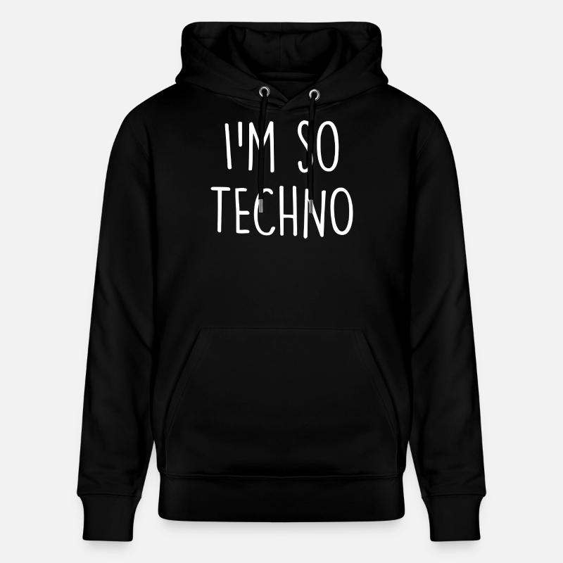 Techno - Stanley/Stella Unisex Bio-Hoodie CRUISER  - Schwarz