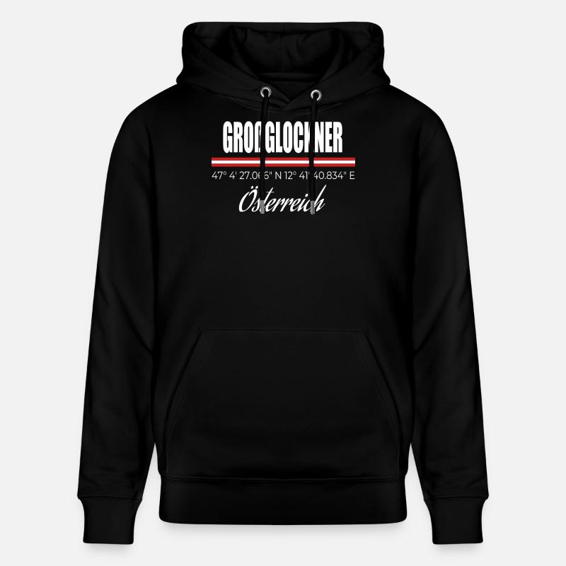 Großglockner - Sweat à capuche bio CRUISER Stanley/Stella Unisexe - noir