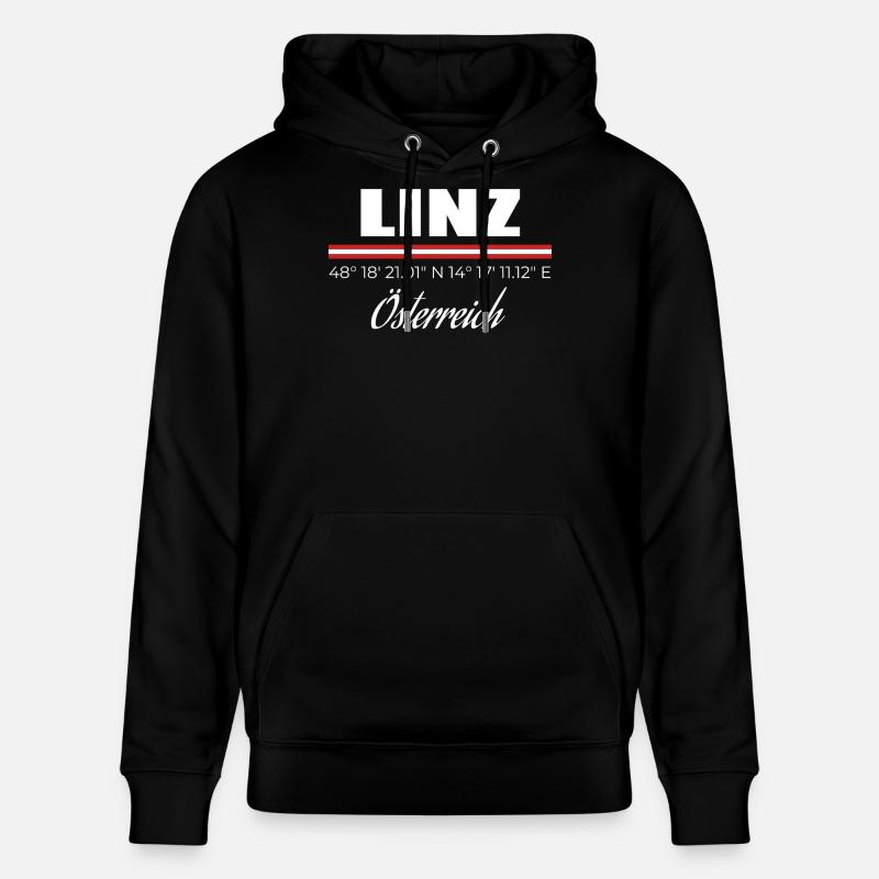 Linz - Sweat à capuche bio CRUISER Stanley/Stella Unisexe - noir