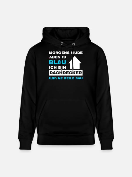 Roofer Roof Roofing Master Roofer - Stanley/Stella CRUISER Unisex Organic Hoodie - black