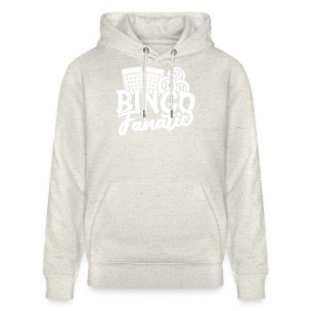 Joueur de bingo fanatique bingo - Sweat à capuche bio CRUISER Stanley/Stella Unisexe - beige chiné - Devant - Alina (178cm) & Michal (187cm)