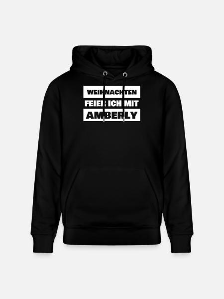 Amberly as a given name - Stanley/Stella CRUISER Unisex Organic Hoodie - black