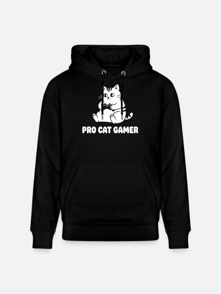 Pro Cat Gamer - Stanley/Stella CRUISER Unisex Organic Hoodie - black