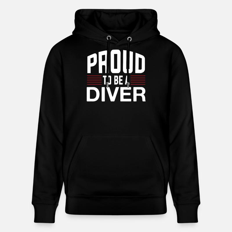 Fier plongeur - Sweat à capuche bio CRUISER Stanley/Stella Unisexe - noir