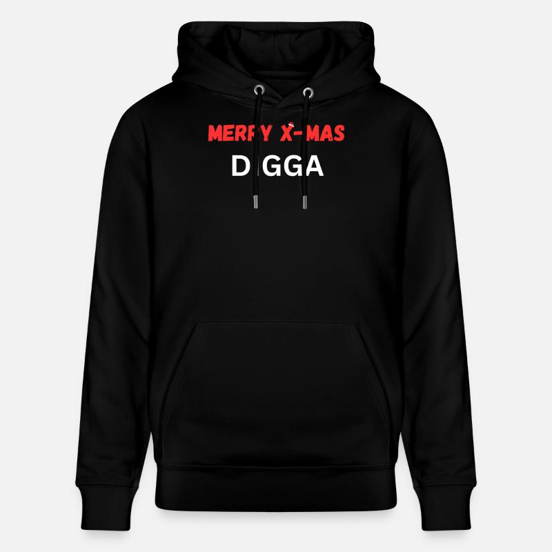 JOYEUX NOËL DIGGA - Sweat à capuche bio CRUISER Stanley/Stella Unisexe - noir