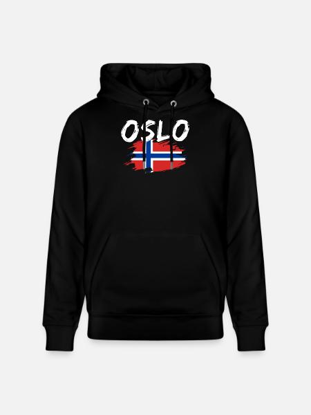 Oslo, Norway - Stanley/Stella CRUISER Unisex Organic Hoodie - black
