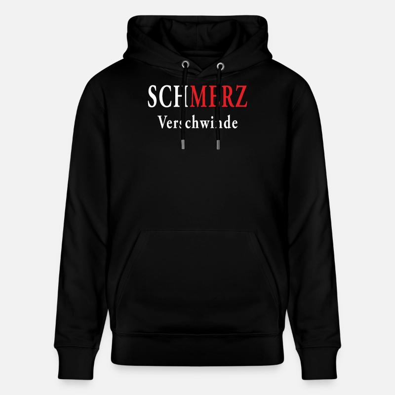 SCHMERZ VERSCHWINDE - Stanley/Stella Unisex Bio-Hoodie CRUISER  - Schwarz