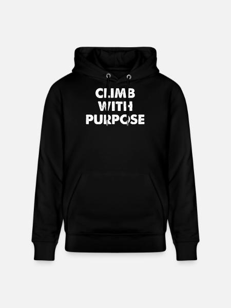Climb With Purpose - Stanley/Stella CRUISER Unisex Organic Hoodie - black