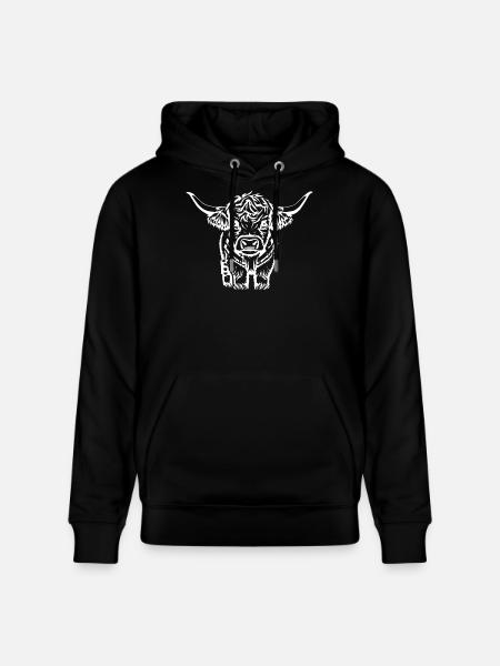 Schottisches Hochlandrind Geschenk - Stanley/Stella Unisex Bio-Hoodie CRUISER - Schwarz