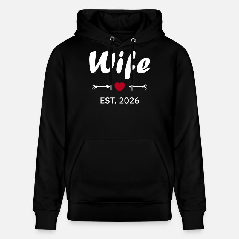 Ehefrau ist 2026 - Stanley/Stella Unisex Bio-Hoodie CRUISER  - Schwarz