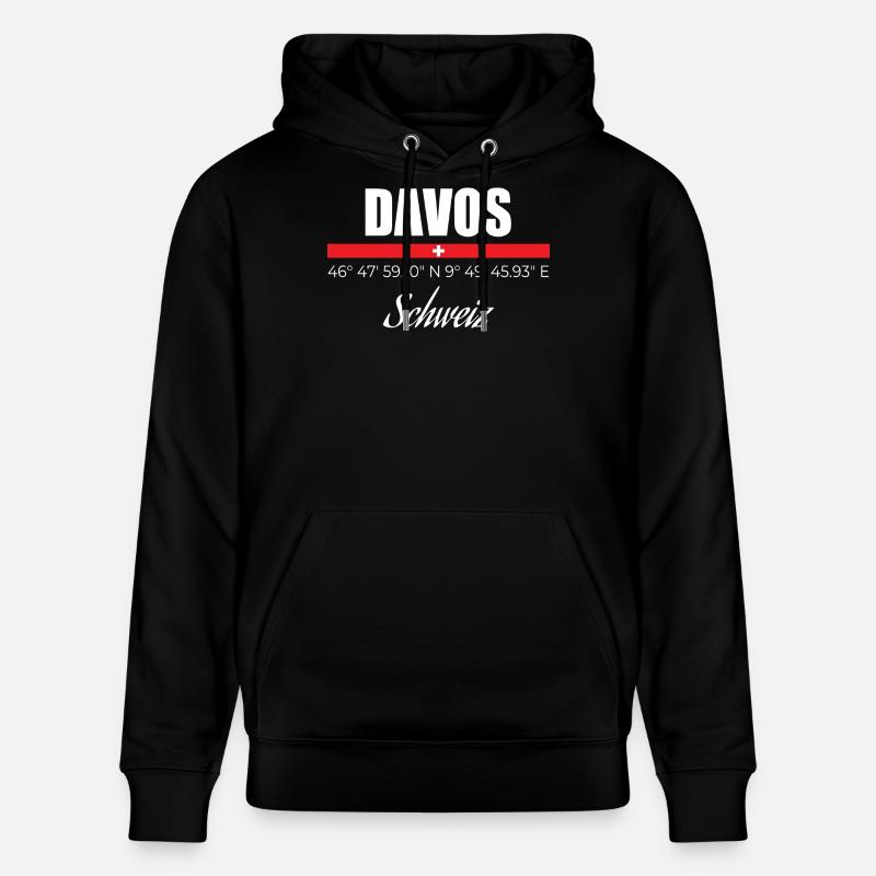 Davos - Sweat à capuche bio CRUISER Stanley/Stella Unisexe - noir