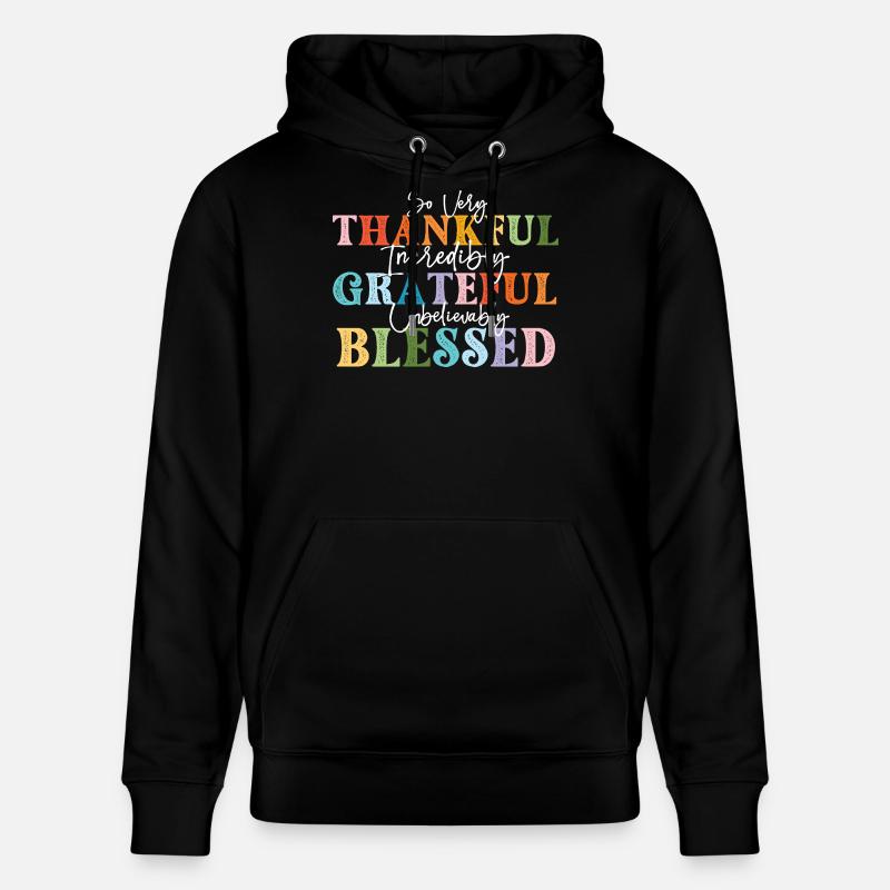 Tellement reconnaissant Automne reconnaissant - Sweat à capuche bio CRUISER Stanley/Stella Unisexe - noir