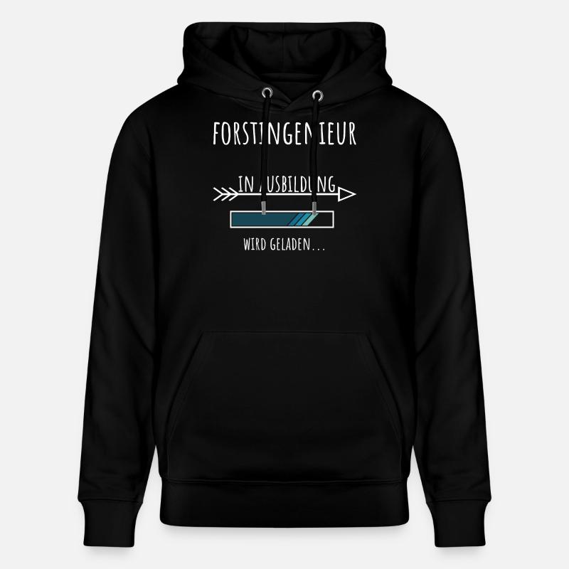 Forstingenieur Studium Beruf Ausbildung - Stanley/Stella Unisex Bio-Hoodie CRUISER  - Schwarz